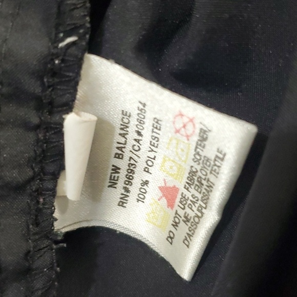 New Balance pants women's sz small S black elastic waist ankle zipper thin sheer - Picture 9 of 9